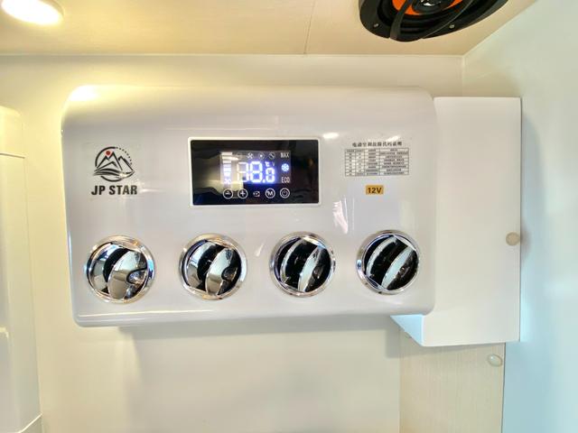 ハイゼットトラック JPスター ハッピー1プラス 4WD スマアシ 400Aリチウム 12Vクーラー FFヒーター 電動オーニング 3000Wインバーター サイクルキャリア マックスファン 冷蔵庫 電子レンジ ソーラーパネル 前後スタビ 前後ショック(69枚目)