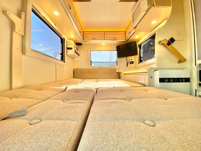 ハイゼットトラック JPスター ハッピー1プラス 4WD スマアシ 400Aリチウム 12Vクーラー FFヒーター 電動オーニング 3000Wインバーター サイクルキャリア マックスファン 冷蔵庫 電子レンジ ソーラーパネル 前後スタビ 前後ショック(79枚目)