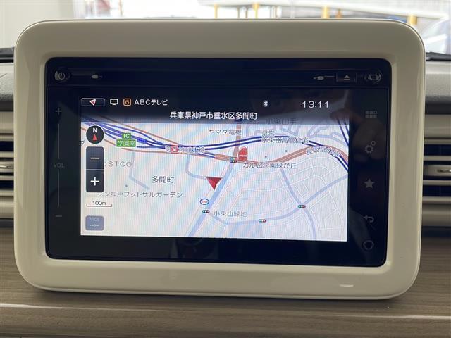 Ｘ　純正メモリーナビ　全方位カメラ　Ｂｌｕｅｔｏｏｔｈ　フルセグＴＶ　スズキセーフティーサポート　ＥＴＣ　オートライト　ＨＩＤヘッドライト　スマートキー　プッシュスタート　純正フロアマット　シートヒーター(5枚目)