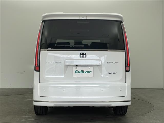 ステップワゴン ｅ：ＨＥＶスパーダ　・登録済未使用車・純正１１．４インチナビ（ＣＤ／ＤＶＤ／ＴＶ／ＢＴ／ＳＤ）・純正１５．６インチフリップダウンモニター・両側パワースライドドア・衝突軽減ブレーキ（ＣＭＢＳ）・先行車発進お知らせ（5枚目）