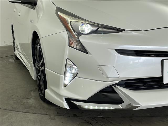 プリウス Ｓ　社外ナビ・フルセグ・トヨタセーフティセンス・レーダークルーズコントロール・プリクラッシュセーフティ・ＬＥＤオートライト・社外エアロ・バックカメラ・ＥＴＣ２．０・スペアキー・社外１８インチアルミ（36枚目）