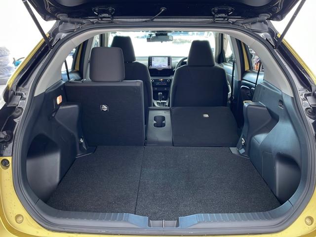 ヤリスクロス ハイブリッドG ワンオーナー車 純正8インチディスプレイオーディオ バックカメラ トヨタセーフティセンス ブラインドスポットモニター 革巻きステアリング 純正アルミホイールタイヤ LEDヘッドライト スペアキー(62枚目)