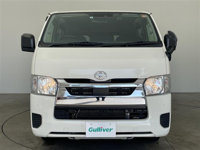 ハイエースバン ロングDX GLパッケージ 社外ナビ TV パノラミックビューモニター ETC 前後ドライブレコーダー プリクラッシュセーフティ レーンディパーチャーアラート オートマチックハイビーム ベットキット 社外16インチアルミホイール(4枚目)