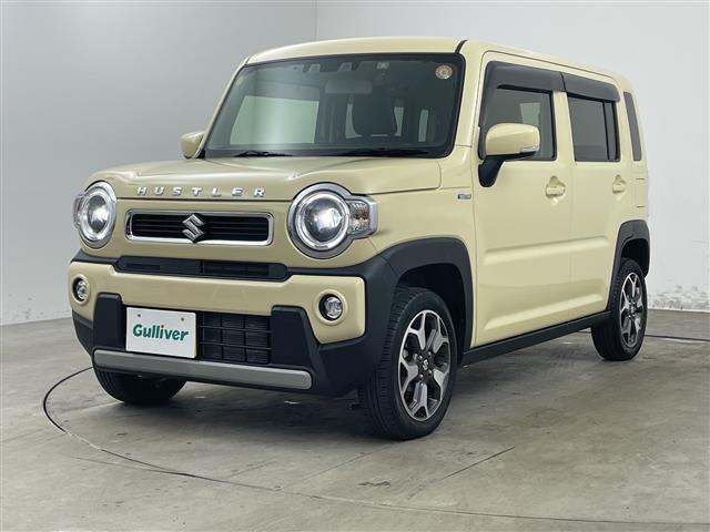 ハスラー ハイブリッドＸ　社外ナビＴＶ　バックカメラ　スズキセーフティサポート　衝突軽減ブレーキ　レーダクルコン　社外前後ドラレコ　コーナーセンサー　前席シートヒーター　純正アルミホイールタイヤ　ＬＥＤライト　スペアキー（2枚目）