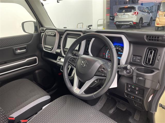 ハスラー ハイブリッドＸ　社外ナビＴＶ　バックカメラ　スズキセーフティサポート　衝突軽減ブレーキ　レーダクルコン　社外前後ドラレコ　コーナーセンサー　前席シートヒーター　純正アルミホイールタイヤ　ＬＥＤライト　スペアキー（8枚目）