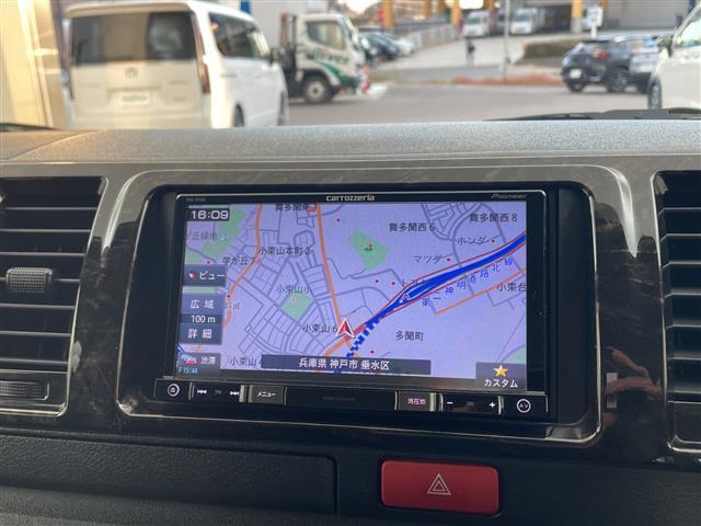 ハイエースバン スーパーGL ダークプライム ・ベットキット・ローダウン・社外15インチアルミ・エアロパーツ・社外ナビ・バックカメラ・ドライブレコーダー・AC100V・ビルトインETC・LEDライト・両側スライドドア・ステアリングリモコン・DVD(22枚目)