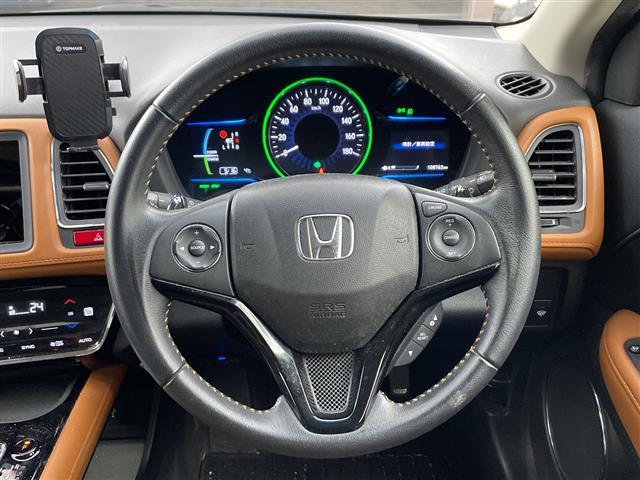 ヴェゼル ハイブリッドＺ　シティブレーキアクティブシステム　リアクティブフォースペダル　ハーフレザー　シートヒーター　ビルトインＥＴＣ　社外ドライブレコーダー　クルーズコントロール　パドルシフト　ＬＥＤヘッドライト　フォグ（19枚目）