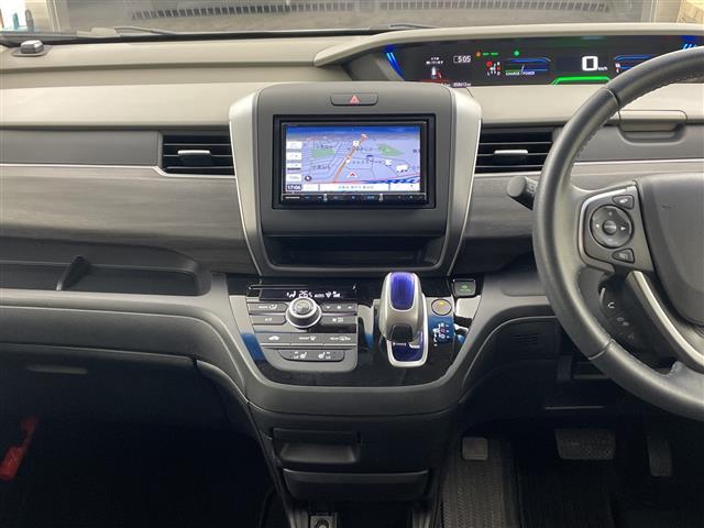 フリードハイブリッド ハイブリッド・ＥＸ　社外ナビ・バックカメラ・ビルトインＥＴＣ・衝突軽減ブレーキ・レーンキープアシスト・レーダークルーズコントロール・ハーフレザーシート・前席シートヒーター・ドアミラーヒーター・フロントワイパーデアイサー（23枚目）