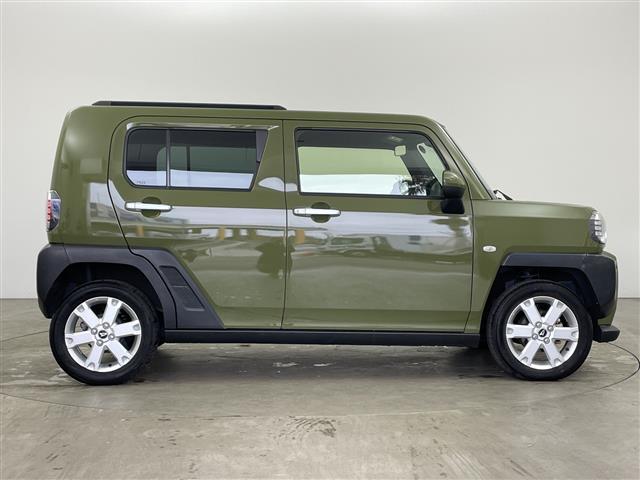 タフト G 社外ナビ スマートアシスト 衝突回避支援ブレーキ機能 車線逸脱抑制機能 路側逸脱警報機能 アダプティブクルーズコントロール コーナーセンサー シートヒーター LEDライト 純正15インチアルミホイール(6枚目)