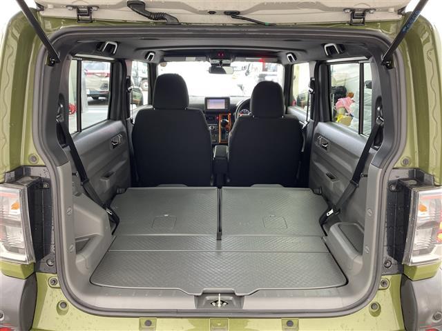 タフト G 社外ナビ スマートアシスト 衝突回避支援ブレーキ機能 車線逸脱抑制機能 路側逸脱警報機能 アダプティブクルーズコントロール コーナーセンサー シートヒーター LEDライト 純正15インチアルミホイール(18枚目)