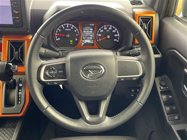 タフト G 社外ナビ スマートアシスト 衝突回避支援ブレーキ機能 車線逸脱抑制機能 路側逸脱警報機能 アダプティブクルーズコントロール コーナーセンサー シートヒーター LEDライト 純正15インチアルミホイール(20枚目)