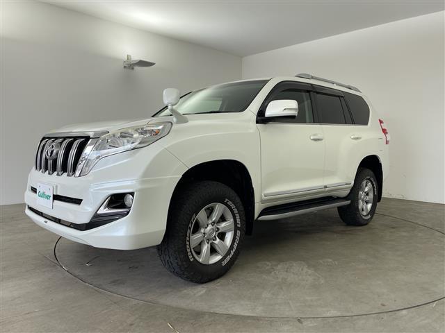ランドクルーザープラド ＴＸ　純正ナビ　ＴＶ　ビルトインＥＴＣ　モデリスタエアロ　ルーフレール　ＨＩＤヘッドライト　４ＷＤ　オートライト　純正アルミホイール　カーテンエアバック　スマートキー　プッシュスタート　革調シートカバー（2枚目）