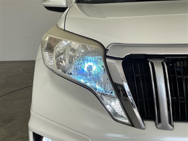 ランドクルーザープラド ＴＸ　純正ナビ　ＴＶ　ビルトインＥＴＣ　モデリスタエアロ　ルーフレール　ＨＩＤヘッドライト　４ＷＤ　オートライト　純正アルミホイール　カーテンエアバック　スマートキー　プッシュスタート　革調シートカバー（36枚目）