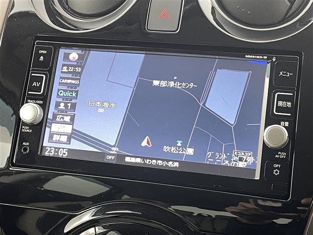 ノート ｅ－パワー　メダリスト　衝突軽減　クリアランスソナー　純正エアロ　純正７インチナビ　フルセグ／ＢＴ／ＳＤ／ＵＳＢ／ＡＵＸ／ＣＤ／ＤＶＤ／ＢＤ／ＦＭ／ＡＭ　ＬＥＤオートライト　フォグ　ＥＴＣ　ドラレコ　デジタルインナーミラー（30枚目）