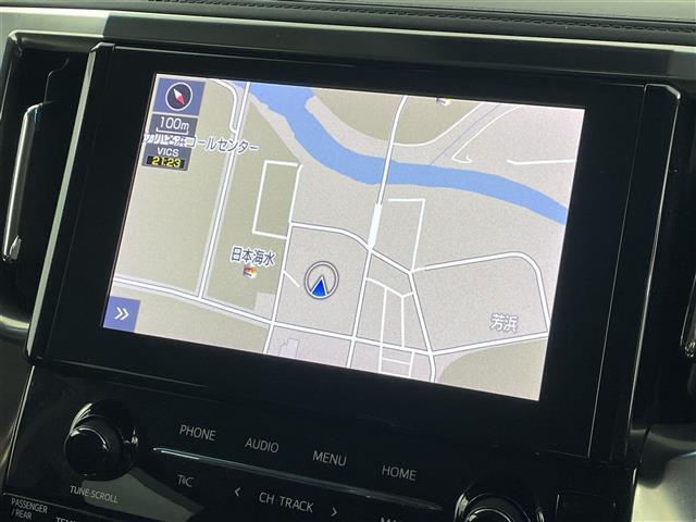 アルファード ２．５Ｓ　Ｃパッケージ　プリクラッシュセーフティ　レーントレーシングアシスト　レーンディパーチャーアラート　レーダークルーズコントロール　ブラインドスポットモニター　純正ナビゲーション　Ｂｌｕｅｔｏｏｔｈ　ＴＶ　バックカメラ（4枚目）