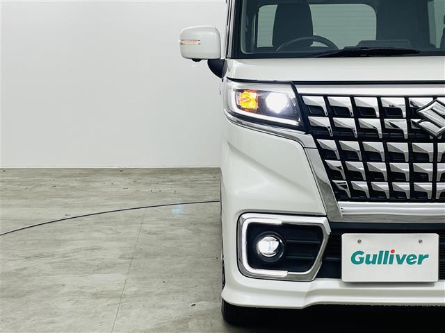 スペーシアカスタム ハイブリッドＸＳターボ　スズキセーフティサポート　デュアルカメラブレーキサポート　車線逸脱警報装置機能　コーナーセンサー　誤発進抑制機能　アダプティブクルーズコントロール　純正ナビ　ＢＴ　ＴＶ　バックカメラ　３６０°カメラ（12枚目）