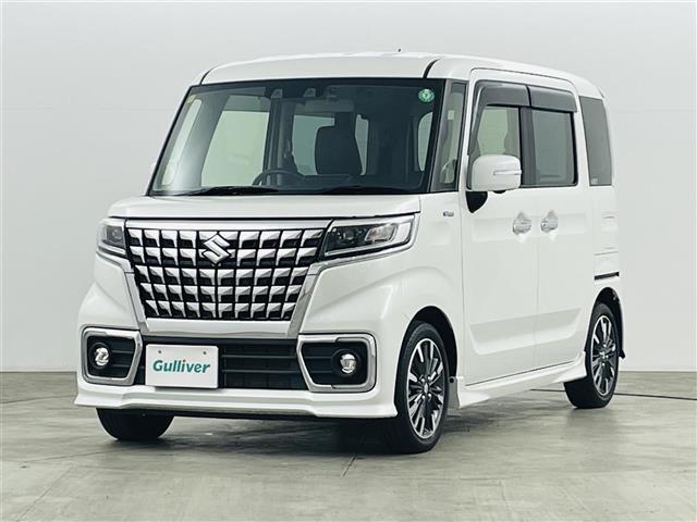 スペーシアカスタム ハイブリッドＸＳターボ　スズキセーフティサポート　デュアルカメラブレーキサポート　車線逸脱警報装置機能　コーナーセンサー　誤発進抑制機能　アダプティブクルーズコントロール　純正ナビ　ＢＴ　ＴＶ　バックカメラ　３６０°カメラ（14枚目）