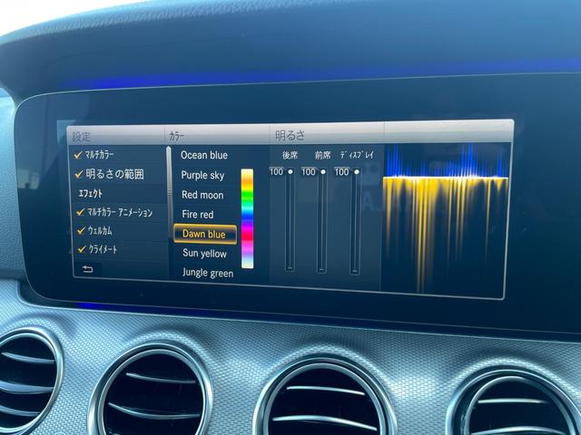Ｅクラスステーションワゴン Ｅ２２０ｄ　ステーションワゴン　アバンギャルド　エクスクルーシブＰＫＧ　スライディングサンルーフ　レーダーセーフティＰＫＧ　エアバランスＰＫＧ　ヘッドアップディスプレイ　Ｂｕｒｍｅｓｔｅｒサウンド　黒革シート　全席シートヒーター　アンビエント（20枚目）