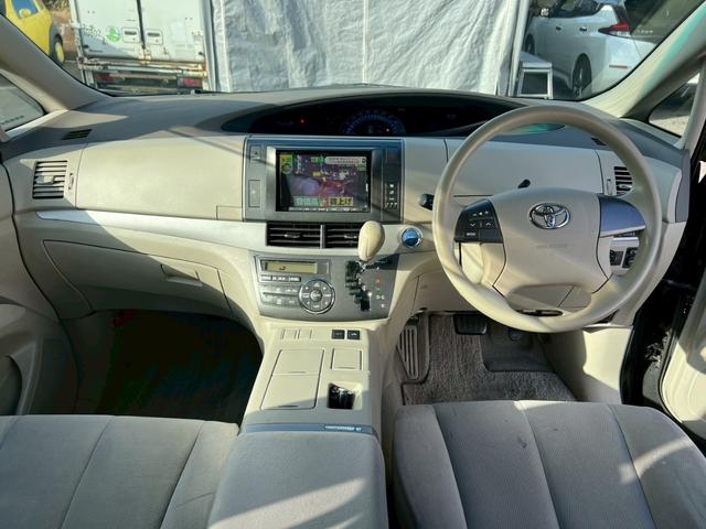 エスティマハイブリッド X 4WD ETC 両側スライド・片側電動 フリップダウンモニター フルセグ Bluetooth バックカメラ スマートキー(2枚目)