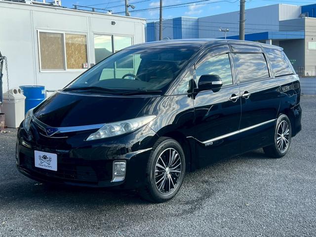 エスティマハイブリッド X 4WD ETC 両側スライド・片側電動 フリップダウンモニター フルセグ Bluetooth バックカメラ スマートキー(12枚目)