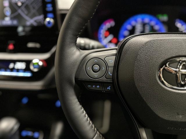 カローラツーリング ハイブリッド　ダブルバイビー　１年保証　ツートーン　シートヒーター　ステアリングヒーター　ブラインドスポットモニター　ハーフレザー　純正ナビ　セーフティセンス　前後ドライブレコーダー（16枚目）