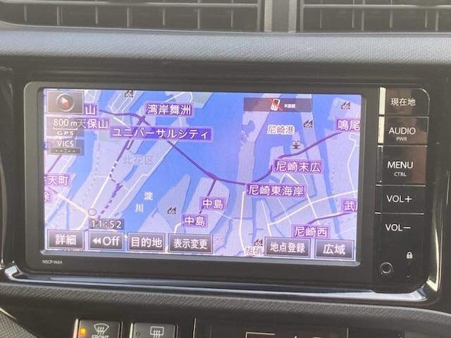 アクア Ｇ　Ｇ’ｓ　純正ＳＤナビ（ＣＤ／ＢＴ／ＡＭ／ＦＭ）／ワンセグＴＶ／ＥＴＣ／Ｇｓ仕様ハーフレザーシート／Ｇｓ仕様純正１７インチＡＷ／ＬＥＤＢＥＡＭ／プッシュスタート／スマートキー／横滑り防止（2枚目）