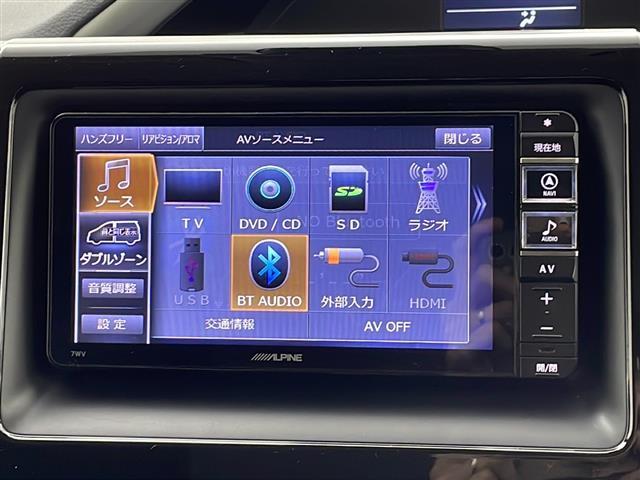 ヴォクシー ＺＳ　煌ＩＩ　アルパインナビ　ミュージックサーバー　ミュージックプレイヤー接続可　フルセグＴＶ　ＡＭ／ＦＭ　ＣＤ／ＤＶＤ再生　Ｂｌｕｅｔｏｏｔｈ接続　バックモニター　トヨタセーフティセンス　両側電動スライドドア（6枚目）