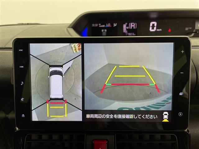 タント カスタムＲＳ　純正９型ナビ　フルセグ　アダプティブクル　ーズコントロール　パノラミックビューモニター　ハーフレザー　両側パワースライドドア　ＬＥＤヘッドライト　オートライト　シートバックテーブル　サンシェード（3枚目）
