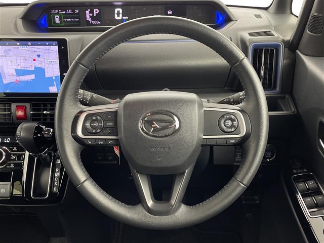 タント カスタムＲＳ　純正９型ナビ　フルセグ　アダプティブクル　ーズコントロール　パノラミックビューモニター　ハーフレザー　両側パワースライドドア　ＬＥＤヘッドライト　オートライト　シートバックテーブル　サンシェード（5枚目）
