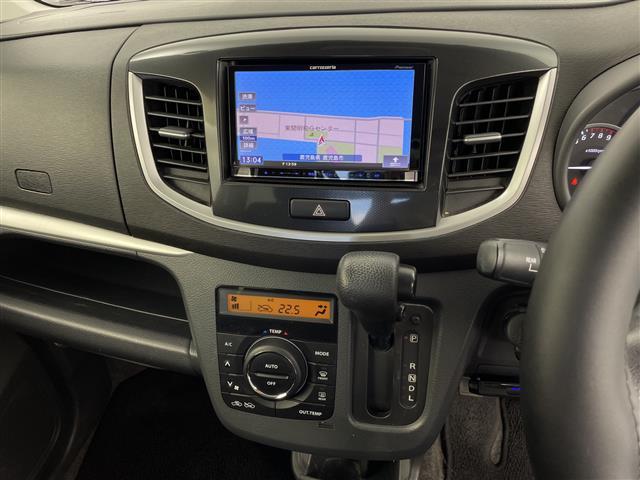 ワゴンR FXリミテッド 社外SDナビ Bluetooth シートヒーター ETC ドライブレコーダー オートエアコン アイドリングストップ ドアバイザー フロアマット スマートキー 純正AW14インチ 横滑り防止装置(3枚目)