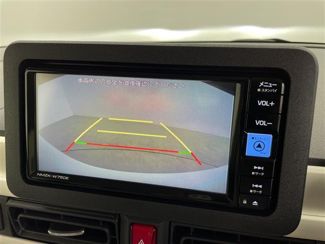 ムーヴキャンバス ストライプスG 純正ナビ(CD/DVD/BT/フルセグTV)衝突被害軽減ブレーキシートヒーターレーンキープアシスト両側パワースライドドアフロアマットスマートアシストバックカメラ(4枚目)