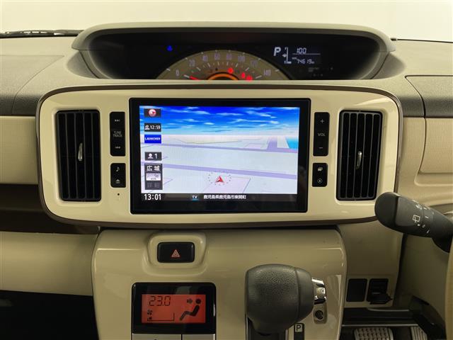 ムーヴキャンバス Ｘリミテッドメイクアップ　ＳＡＩＩＩ　純正８型ナビ　フルセグテレビ　バックカメラ　両側パワースライドドア　ＥＴＣ　スマートアシストＩＩＩ　衝突警報機能　衝突回避支援ブレーキ　誤発進抑制制御機能　車線逸脱警報機能　先行車発進お知らせ機能（4枚目）