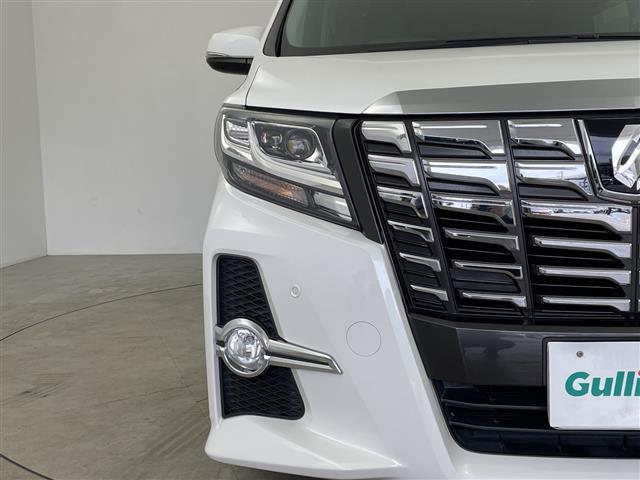 アルファード ２．５Ｓ　純正９型ナビ　バックカメラ　両側パワースライドドア　フリップダウンモニター　前後ドライブレコーダー　革調シートカバー　コーナーセンサー　純正１８インチアルミホイール　ＬＥＤヘッドライト　フォグライト（37枚目）