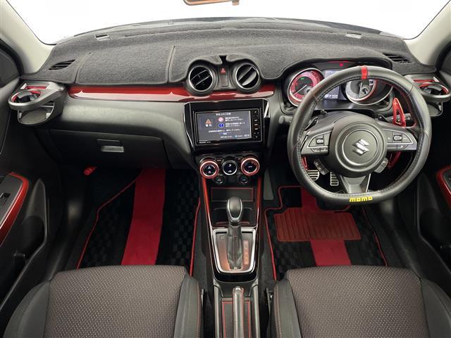 スイフトスポーツ ベースグレード　ワンオーナー　純正ＳＤナビ　フルセグテレビ　スズキセーフティサポート　ＣＤ　ＤＶＤ　Ｂｌｕｅｔｏｏｔｈ　純正１７インチアルミホイール　純正ドライブレコーダー　ｍｏｍｏステアリングカバー（2枚目）