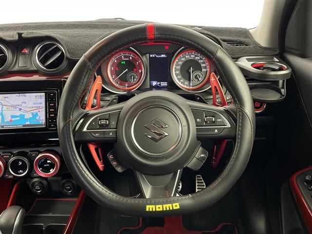 スイフトスポーツ ベースグレード　ワンオーナー　純正ＳＤナビ　フルセグテレビ　スズキセーフティサポート　ＣＤ　ＤＶＤ　Ｂｌｕｅｔｏｏｔｈ　純正１７インチアルミホイール　純正ドライブレコーダー　ｍｏｍｏステアリングカバー（42枚目）