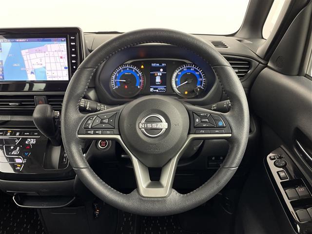 ルークス ハイウェイスター　Ｇターボプロパイロットエディション　純正型ナビ　プロパイロット　エマージェンシーブレーキ　アラウンドビューモニター　革調シートカバー　ＥＴＣ２．０　バックカメラ　前後ドライブレコーダー　アイドリングストップ　両側パワースライドドア（5枚目）