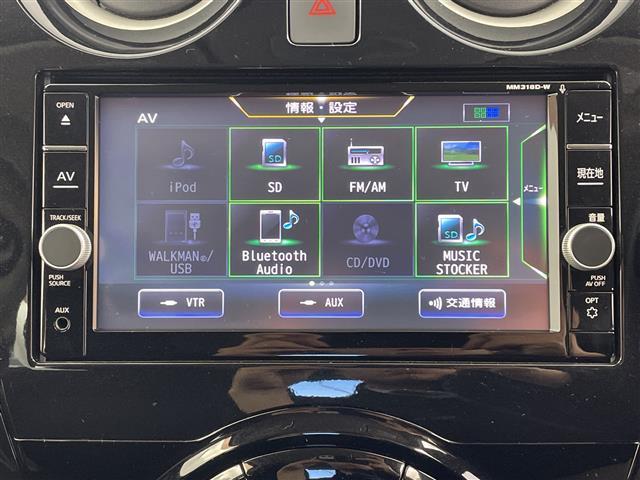 ノート 　純正ＳＤナビ　テレビキャンセラー　デジタルインナーミラー　前後ドライブレコーダー　アラウンドビューモニター　コーナーセンサー　ビルドインＥＴＣ　純正アルミホイール　ＬＥＤヘッドライト　ドアバイザー（5枚目）