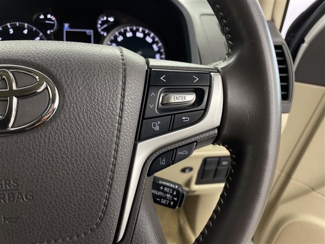 ランドクルーザープラド ＴＸ　社外ＳＤナビ　ＡＬＰＩＮＥスピーカー　バックカメラ　パーキングセンサー　社外フロアマット　リフトアップ　ＥＴＣ　ＬＤＡ　ＰＣＳ　ＡＣＣ　ＬＥＤヘッドライト　社外ＡＷ　ホワイトレタータイヤ（7枚目）