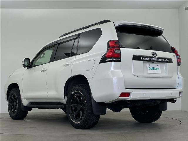 ランドクルーザープラド ＴＸ　社外ＳＤナビ　ＡＬＰＩＮＥスピーカー　バックカメラ　パーキングセンサー　社外フロアマット　リフトアップ　ＥＴＣ　ＬＤＡ　ＰＣＳ　ＡＣＣ　ＬＥＤヘッドライト　社外ＡＷ　ホワイトレタータイヤ（43枚目）