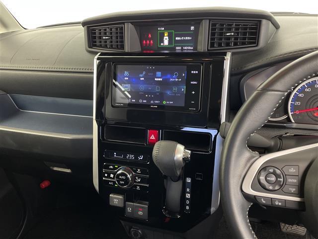 ルーミー カスタムG-T 社外ナビ 両側パワスラ コーナーセンサー ACC オートブレーキホールド バックカメラ 電動パーキング コーナーセンサー リアサンシェード オートライト スマートキー Pスタート LEDライト(4枚目)