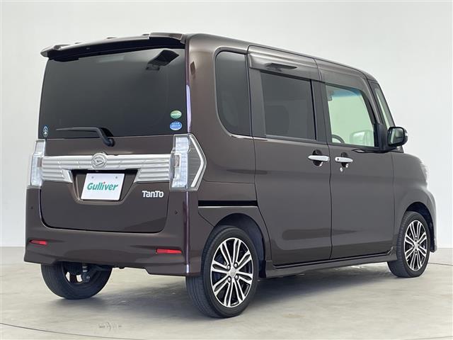 タント カスタムＲＳ　トップエディションＳＡＩＩ　純正ナビ　両側パワースライドドア　ＥＴＣ　衝突軽減ブレーキ　ステアリングリモコン　オートライト　バックカメラ　純正フロアマット　純正１５インチアルミホイール　プッシュスタートボタン　スマートキー（29枚目）