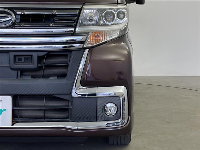 タント カスタムＲＳ　トップエディションＳＡＩＩ　純正ナビ　両側パワースライドドア　ＥＴＣ　衝突軽減ブレーキ　ステアリングリモコン　オートライト　バックカメラ　純正フロアマット　純正１５インチアルミホイール　プッシュスタートボタン　スマートキー（35枚目）