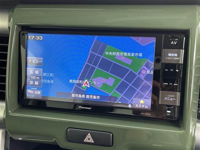 ハスラー Ｊターボ　☆ディーラーナビ☆フルセグテレビＣＤ／ＤＶＤ／ＦＭ／ＡＭクルーズコントロール社外ＥＴＣベンチシート純正フロアマット前席シートヒーターアイドリングストップ純正１５インチ（2枚目）