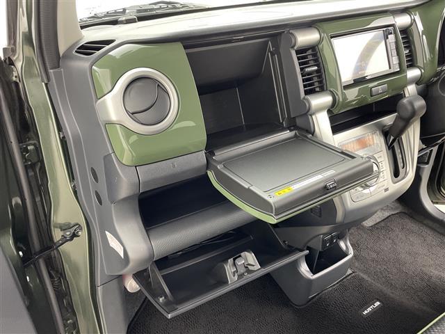 ハスラー Ｊターボ　☆ディーラーナビ☆フルセグテレビＣＤ／ＤＶＤ／ＦＭ／ＡＭクルーズコントロール社外ＥＴＣベンチシート純正フロアマット前席シートヒーターアイドリングストップ純正１５インチ（17枚目）