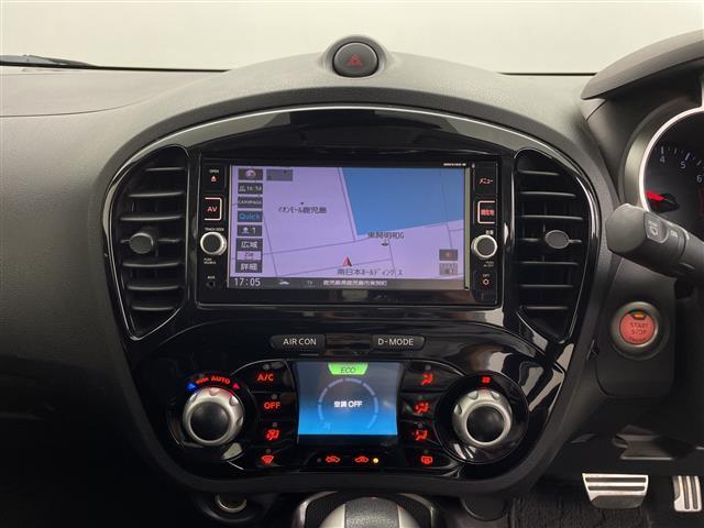 ジューク １５ＲＸ　Ｖアーバンセレクション　ワンオーナー　純正ＳＤナビ　アラウンドビューモニター　バックカメラ　ＥＴＣ　レーンキープアシスト　前方ドライブレコーダー　革巻きステアリング　ステアリングリモコン　純正１７インチアルミホイール（5枚目）