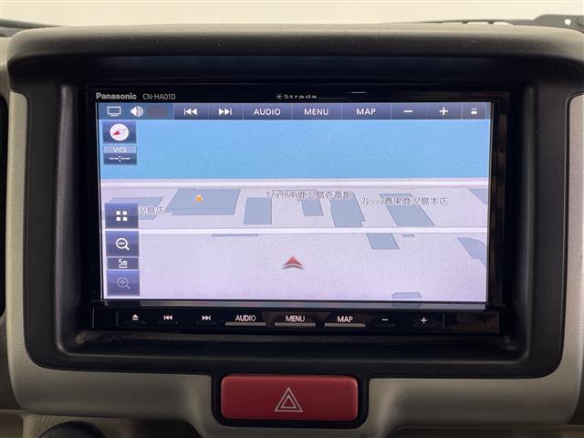 エブリイワゴン ＰＺターボスペシャル　社外ナビ（ＣＤ／ＤＶＤ／ＢＴ／フルセグＴＶ）／両側パワースライドドア／レザー調シートカバー／オートライト／ステアリングスイッチ／スマートキー／プッシュスタート／電動格納ドアミラー／オートステップ（2枚目）