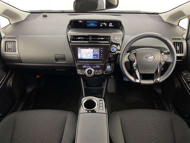 プリウスアルファ 　純正ＳＤナビゲーションシステムＢｌｕｅｔｏｏｔｈフルセグテレビＣＤ／ＤＶＤ／ＦＭ／ＡＭ／ＳＤプッシュスタートスマートキースペアキークルーズコントロールＥＴＣ２．０オートハイビームドアバイザー（2枚目）