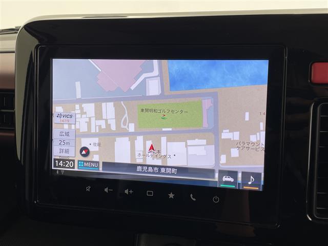 スペーシアカスタム ハイブリッドＸＳ　純正９型ナビ　全方位カメラ　スズキセーフティサポート　デュアルカメラブレーキサポート　誤発進抑制機能　車線逸脱警報機能　ふらつき警報機能　先行車発進お知らせ機能　オートマチックハイビーム　両側電動（2枚目）