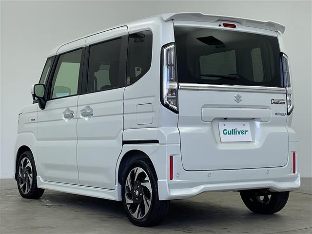 スペーシアカスタム ハイブリッドＸＳ　純正９型ナビ　全方位カメラ　スズキセーフティサポート　デュアルカメラブレーキサポート　誤発進抑制機能　車線逸脱警報機能　ふらつき警報機能　先行車発進お知らせ機能　オートマチックハイビーム　両側電動（43枚目）