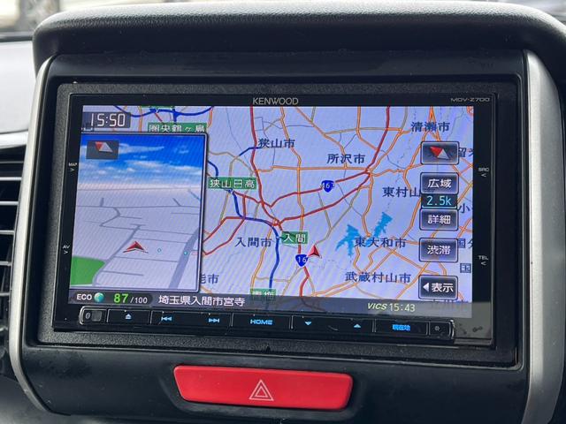 Ｎ－ＢＯＸ Ｇ　ターボＳＳパッケージ　全国対応１年保証付き　バックカメラ　両側電動スライドドア　ナビ　ＴＶ　　ＨＩＤ　スマートキー　アイドリングストップ　ベンチシート　後席モニター　ＣＶＴ　盗難防止システム　ＡＢＳ　ＥＳＣ　ＣＤ（4枚目）